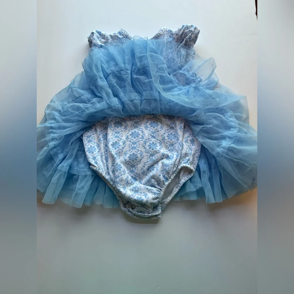 Little Me Infant Girl 9M One Piece Outfit With Attached Tutu